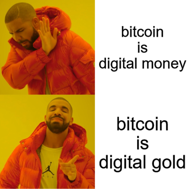 Bitcoin gold meme