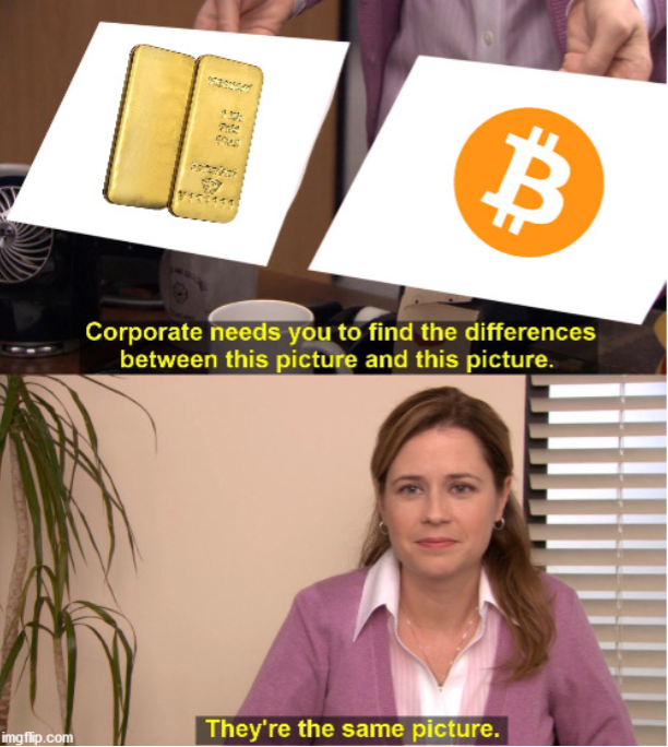 Bitcoin the office meme