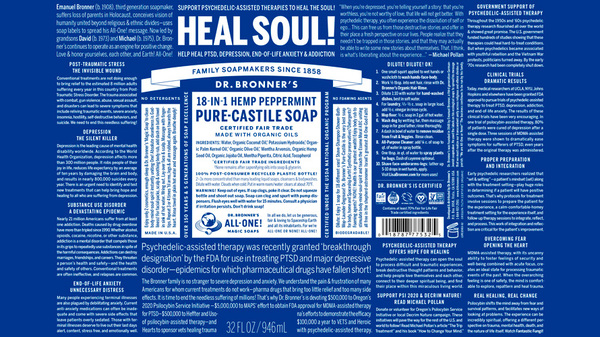 Castile soap label