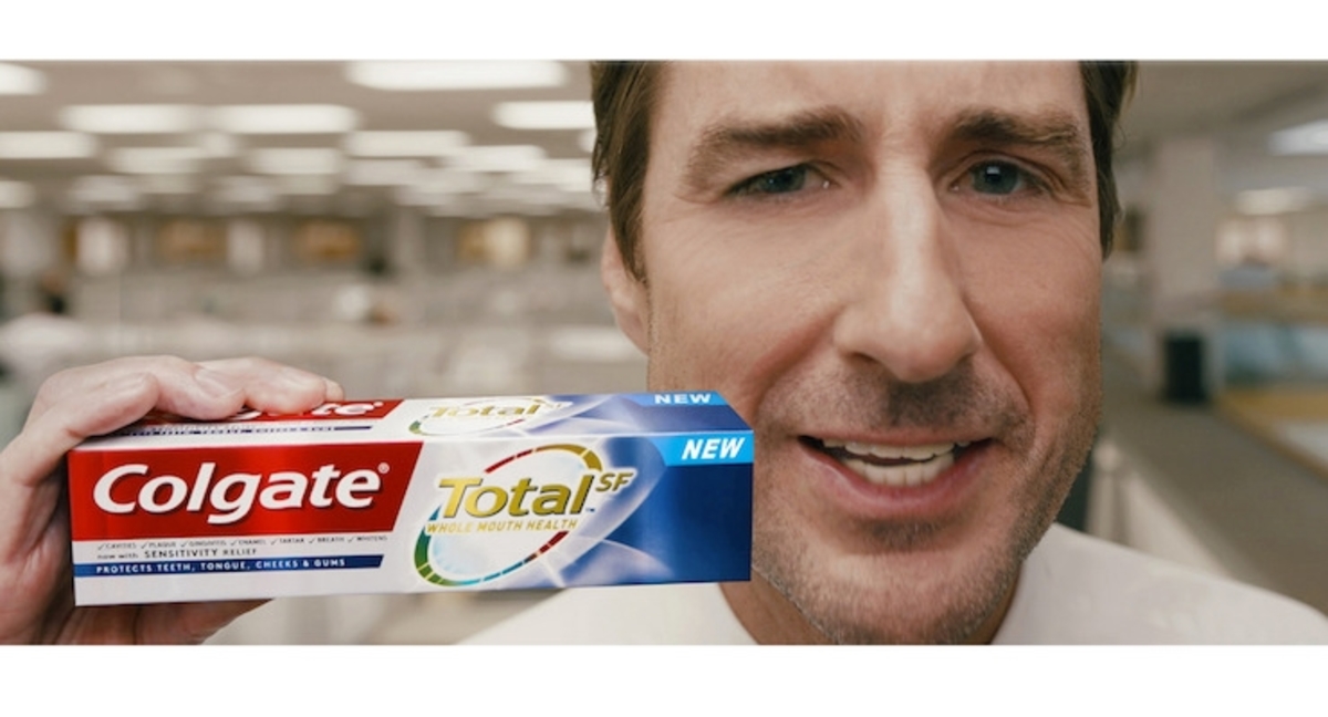 Colgate ad with an actor