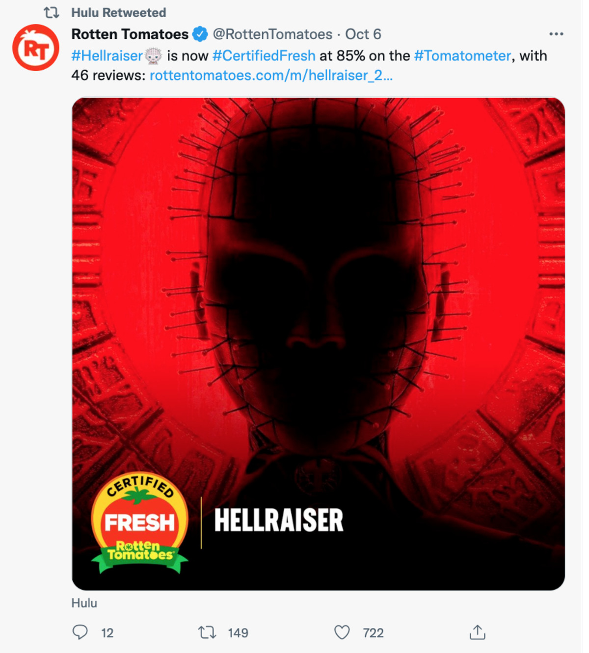 Hulu post Hellrasier