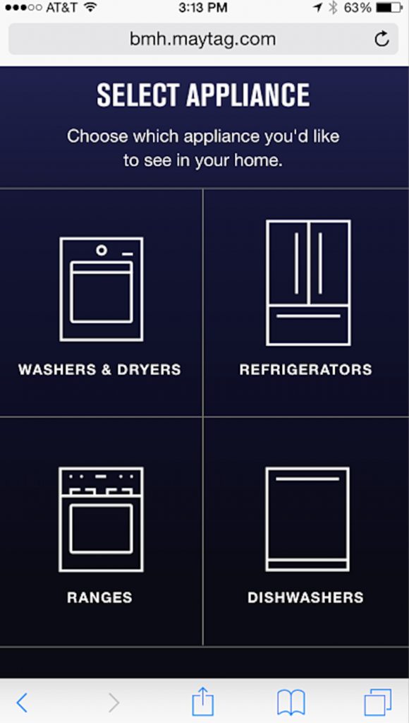 Maytag mobile site