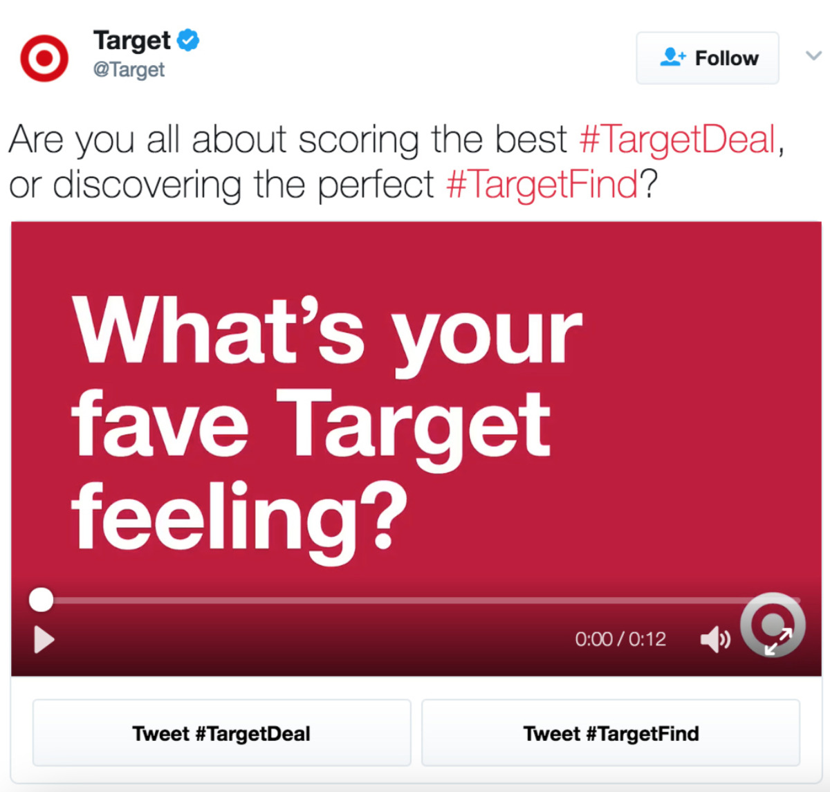 Target tweet