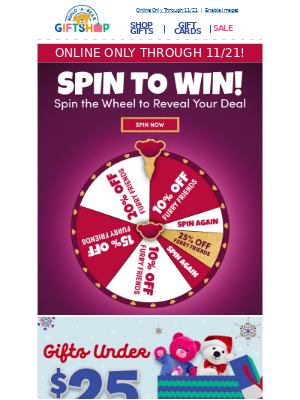 Spin to win a deal
