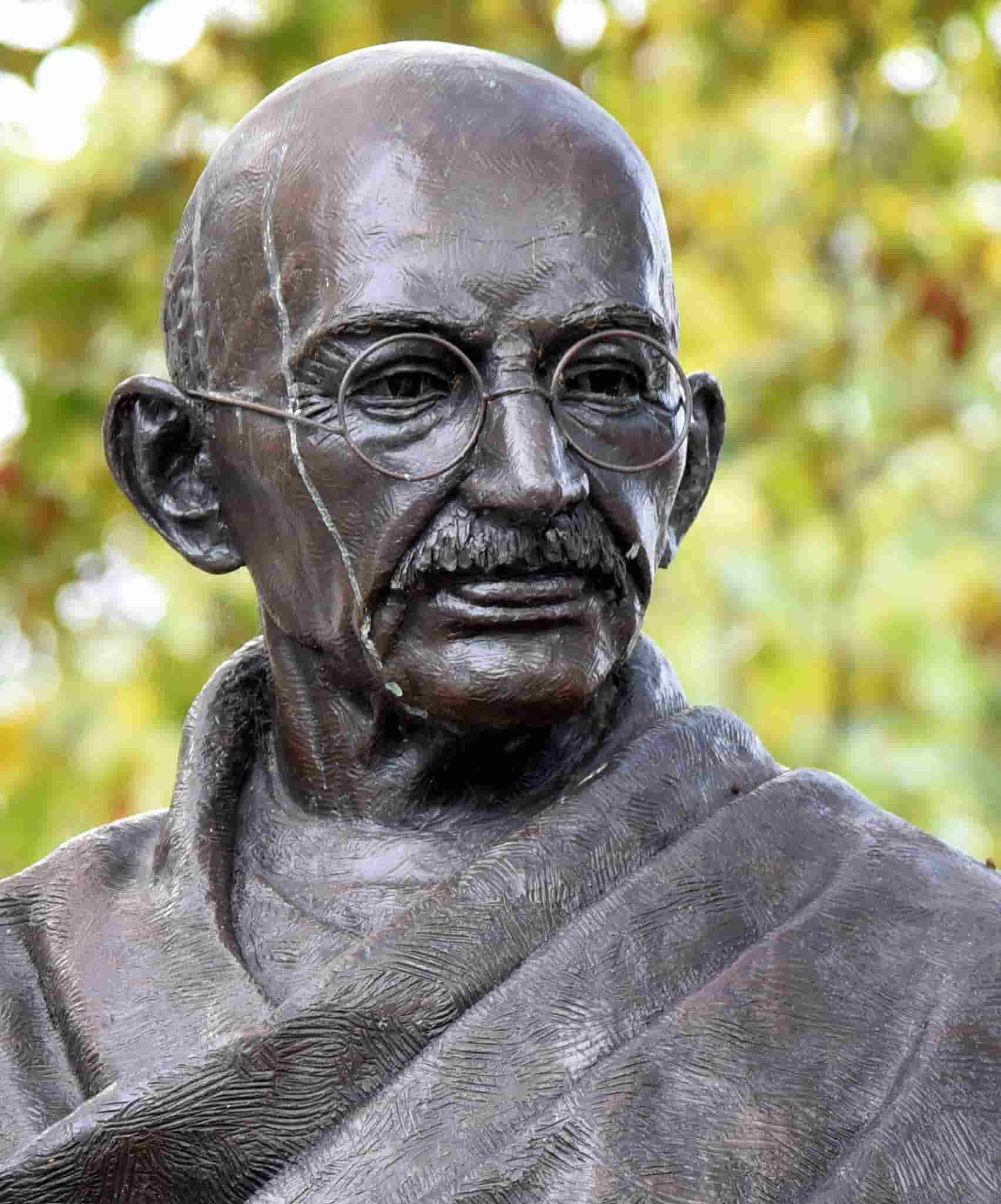 ghandi statue