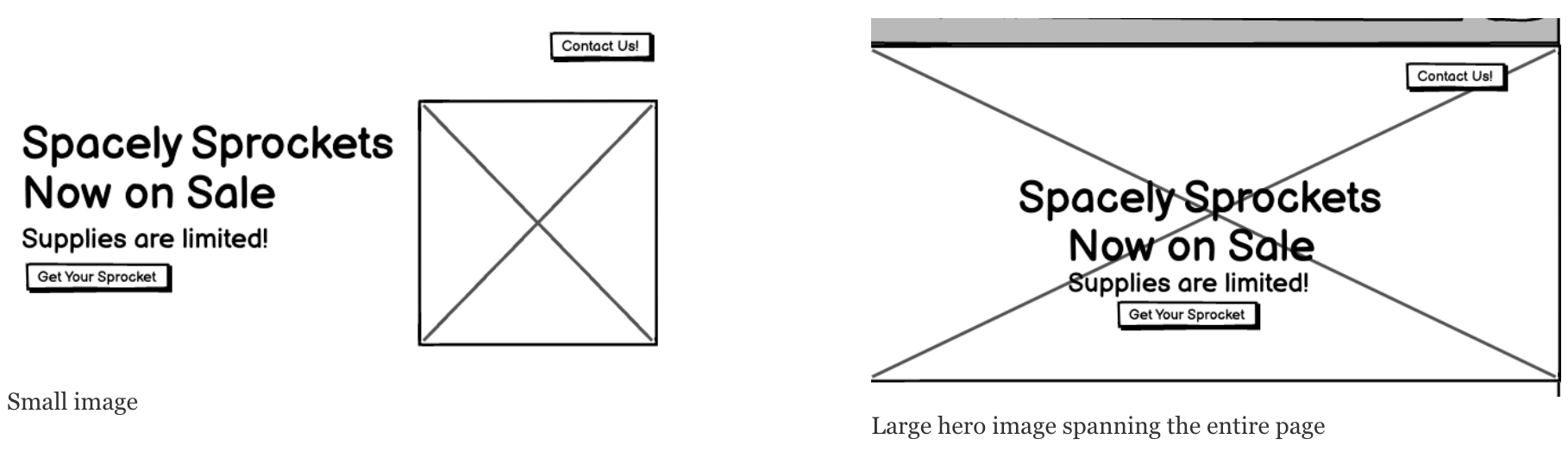 wireframe A/B testing imagery