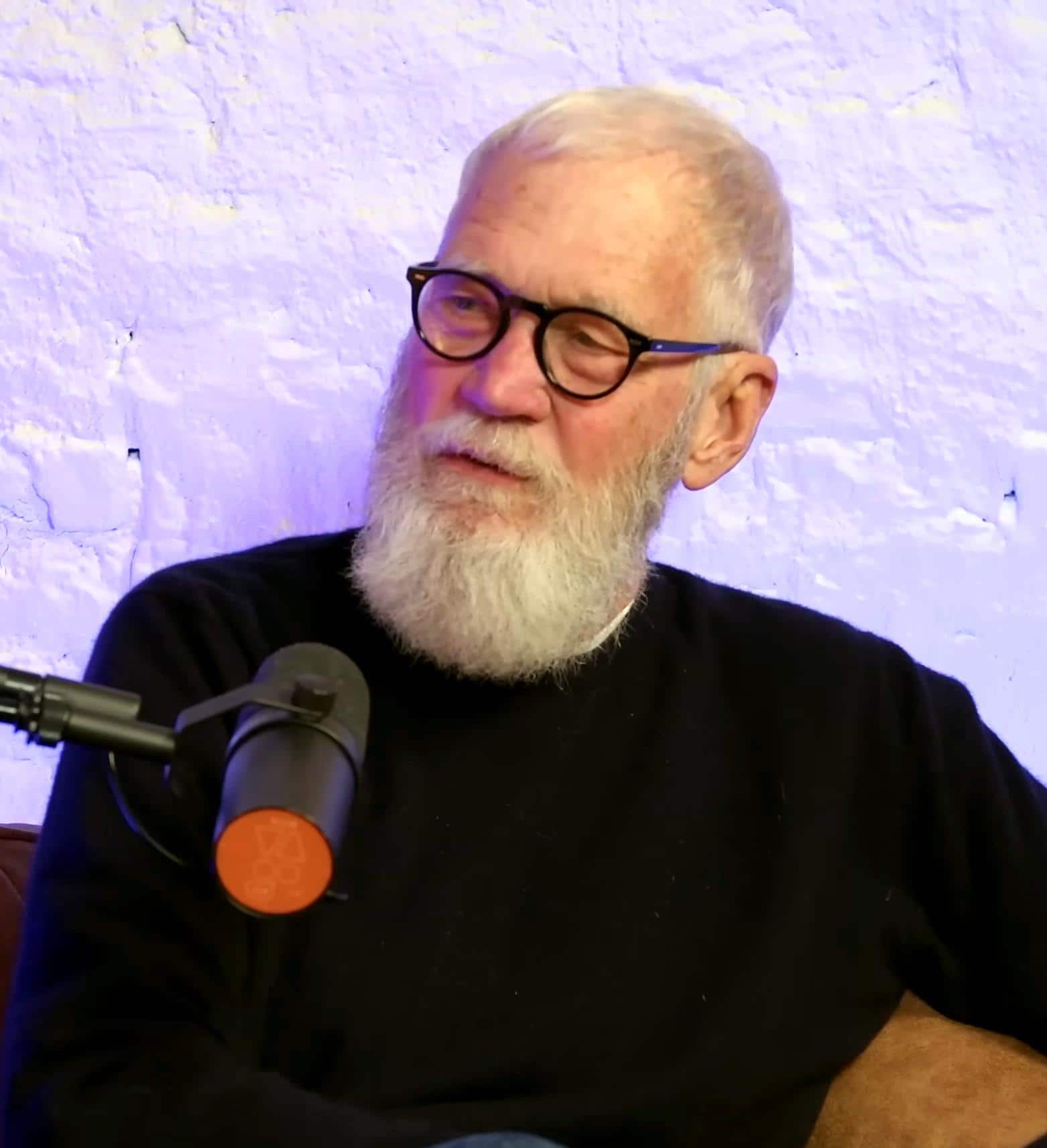 Letterman in an interview