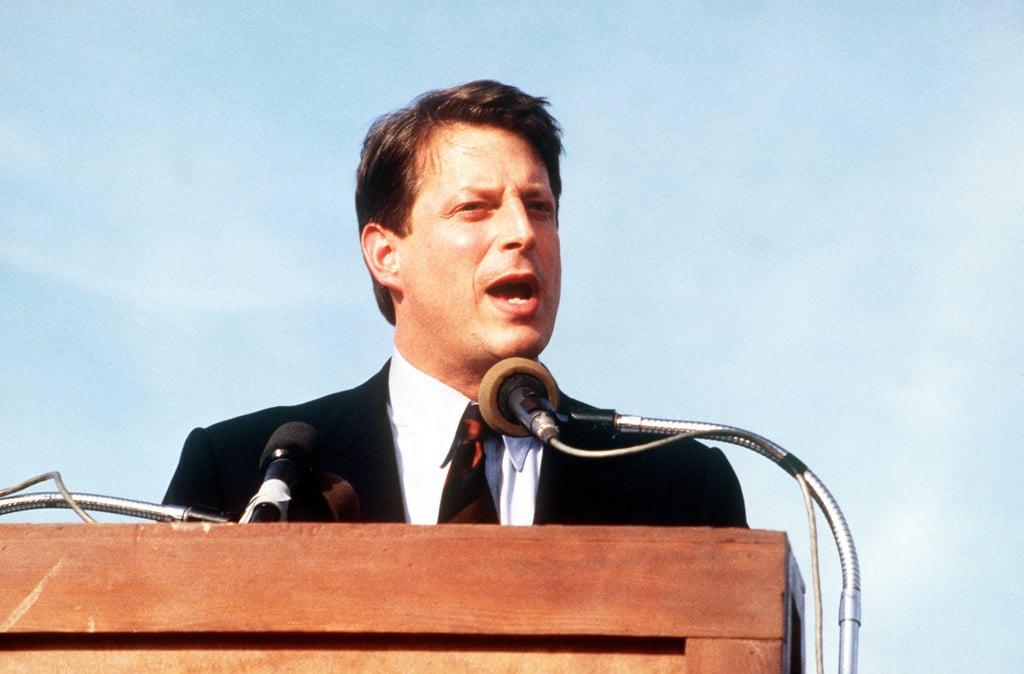 Al Gore on a podium