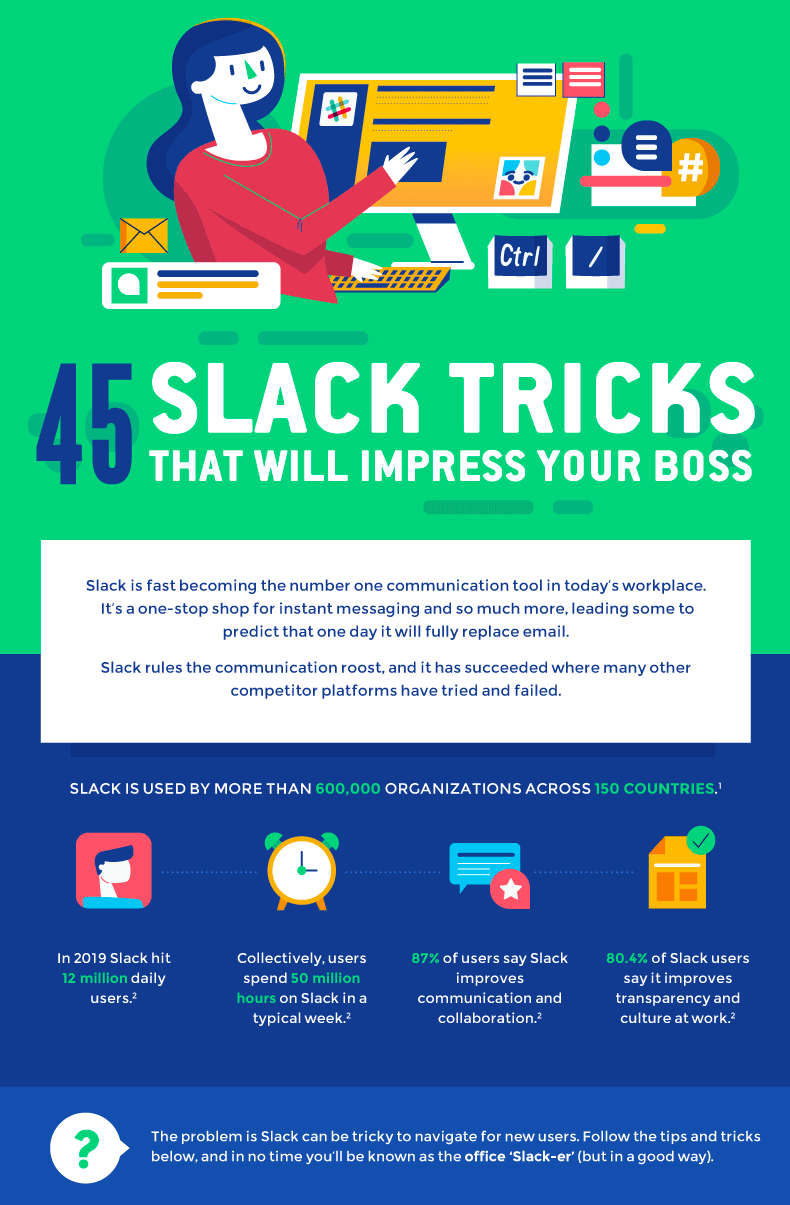 Slack's b2b infographic - Slack tricks