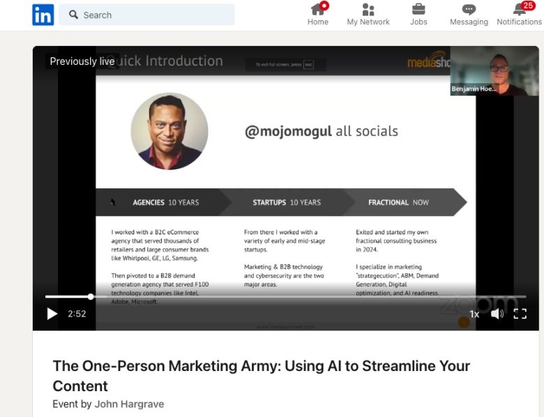 the one-person army webinar