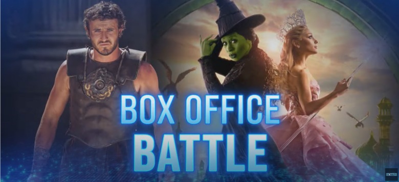 box office battle of the movies the gladiator 2 and wicked