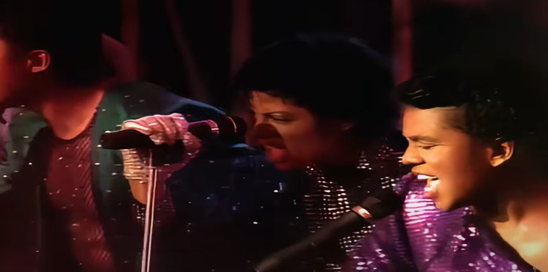 michael jackson singing with two other people