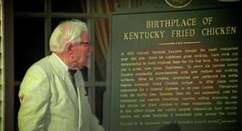 Colonel Sanders at the birthplace of KFC