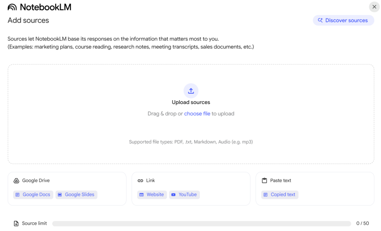 NotebookLM platform