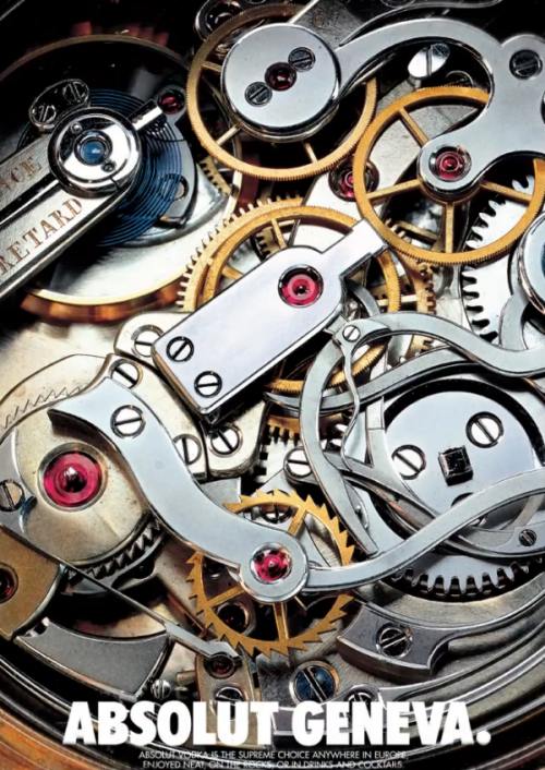 gears and wheels in the heart of a watch with the caption absolut geneva