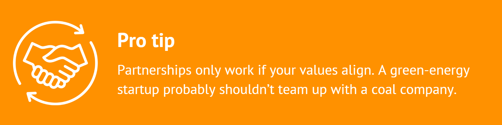 pro tip about partnerships