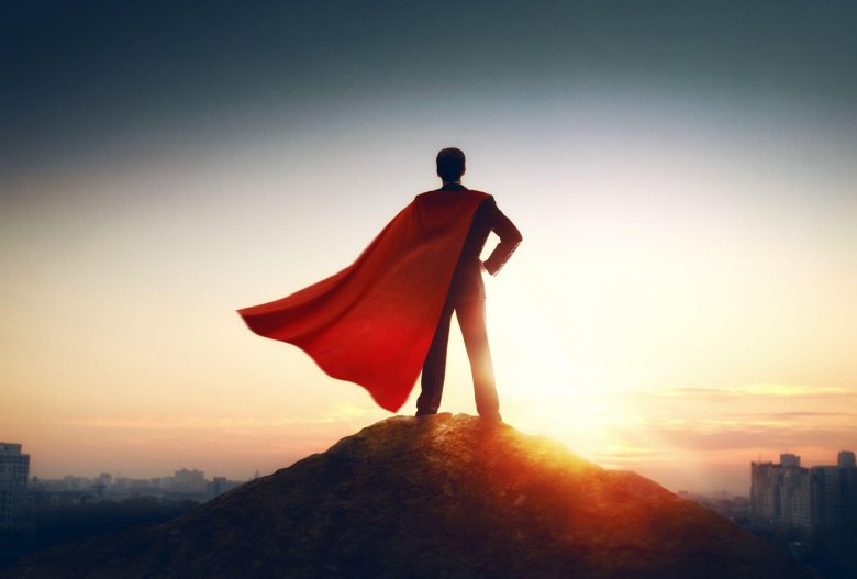 The man of steel looking over the Metropolis