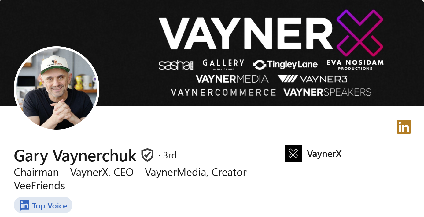 gary vaynerchuk linkedin profile