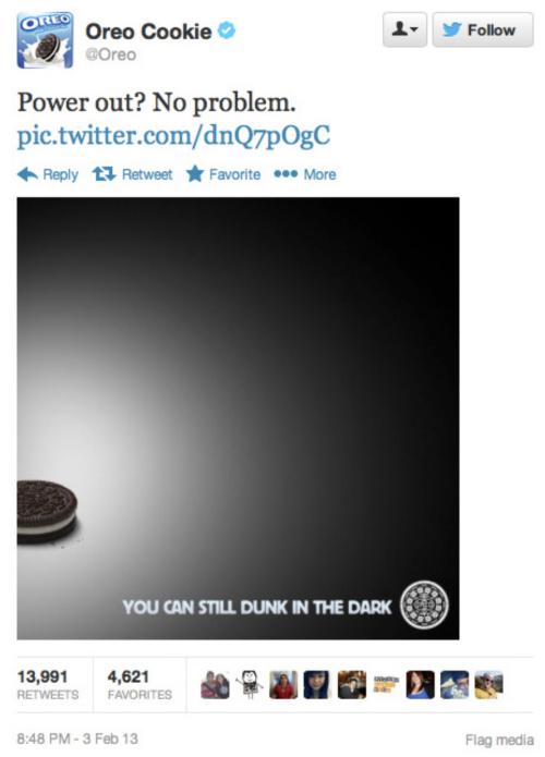 oreo cookie social post