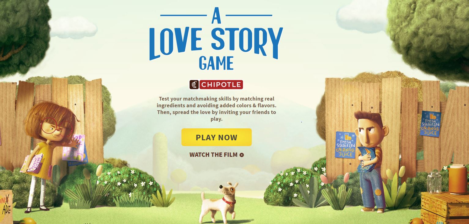 Chipotle Blends Film and Game for “A Love Story”