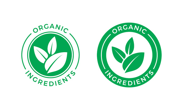 Organic ingredients label.