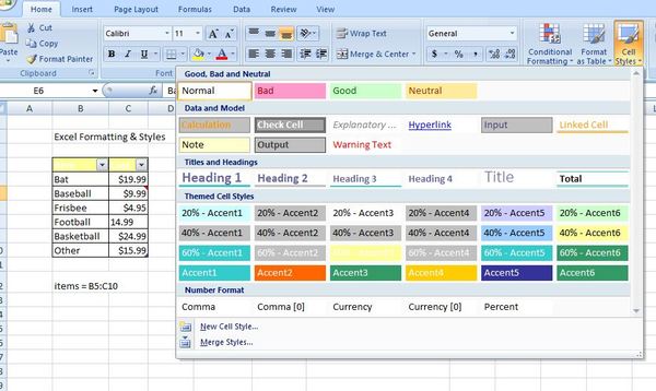 excel layout templates