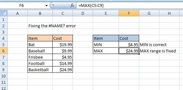 The Name Excel Error How To Find And Fix Name Errors In Excel Excelchat