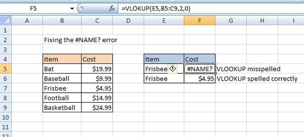 The Name Excel Error How To Find And Fix Name Errors In Excel Excelchat