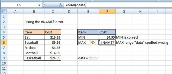 The Name Excel Error How To Find And Fix Name Errors In Excel Excelchat