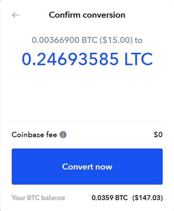 convertir bitcoin litecoin