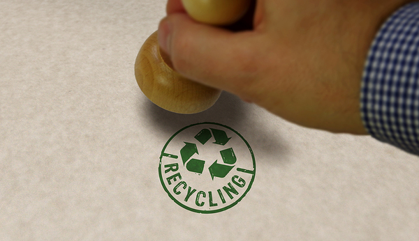 Recycle stamp.