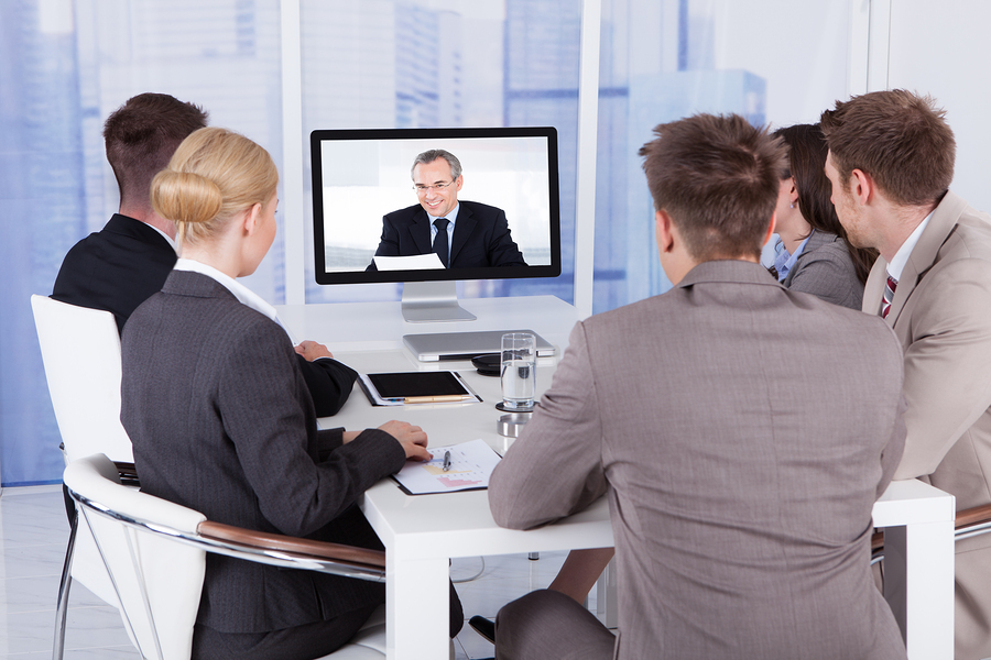 5 people watching corporate video about avoiding cliches