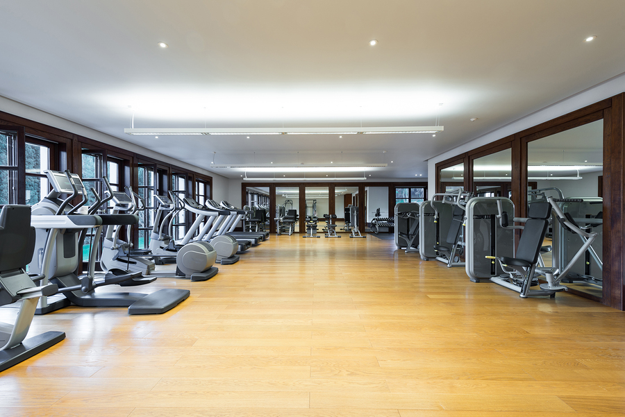 Cardio room in fitness gym