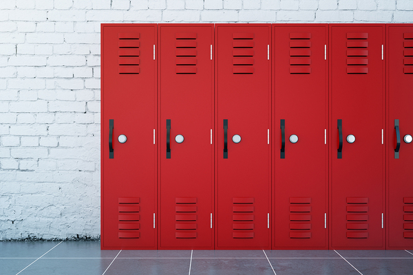 Red lockers