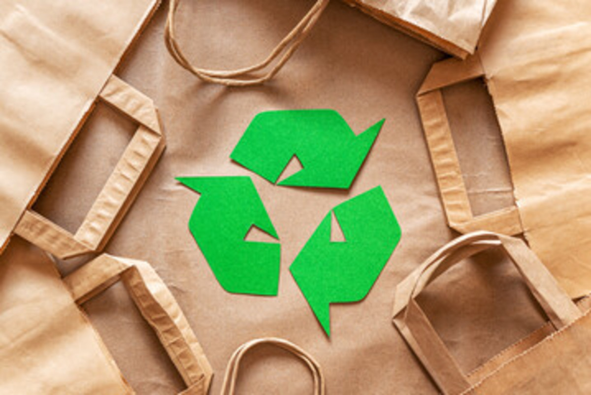 Recycle symbol.