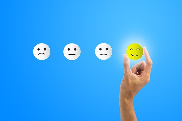 Expressive smiley face emojis.