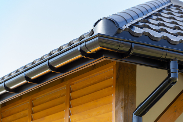 Gutters on a home.