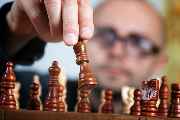 (Close-up of chess pieces on a board.) If inbound marketing is like chess, then content is checkmate.