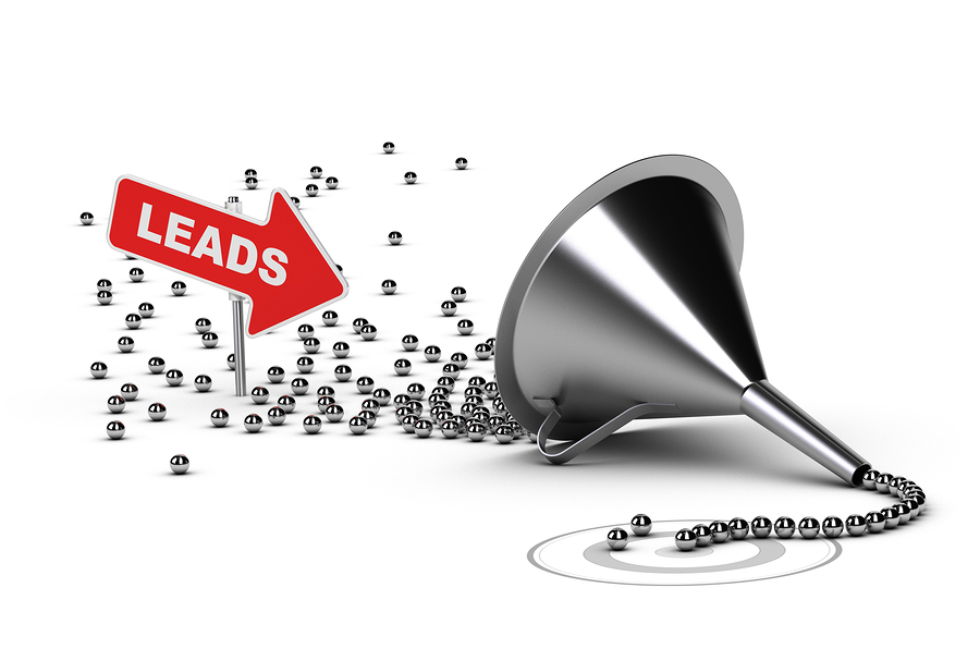 Image of marbles representing marketing leads entering a funnel. You must ensure your marketing message narrows as your customer continues their journey.