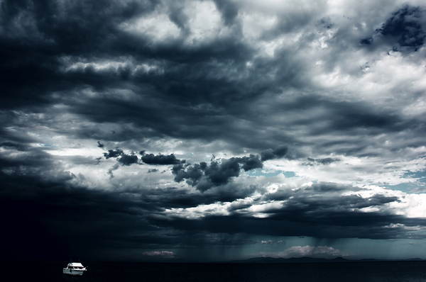 Dark sky.