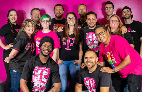 Group of T-Mobile employees.