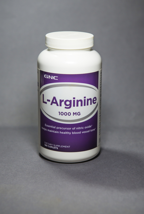 Bottle of L-Arginine.