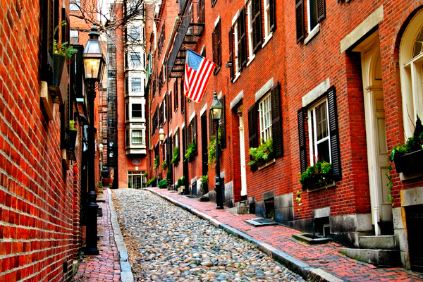 Boston walkway.