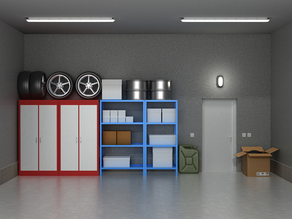 Garage cabinets and shelves