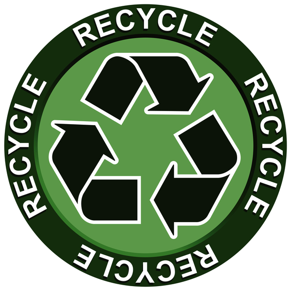 Recycle symbol.