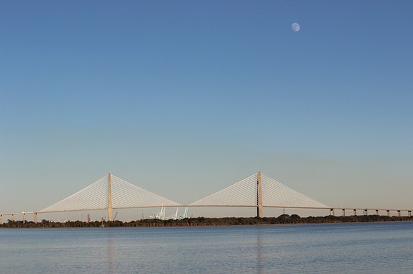 Bridge in Jacksonville close to downtown