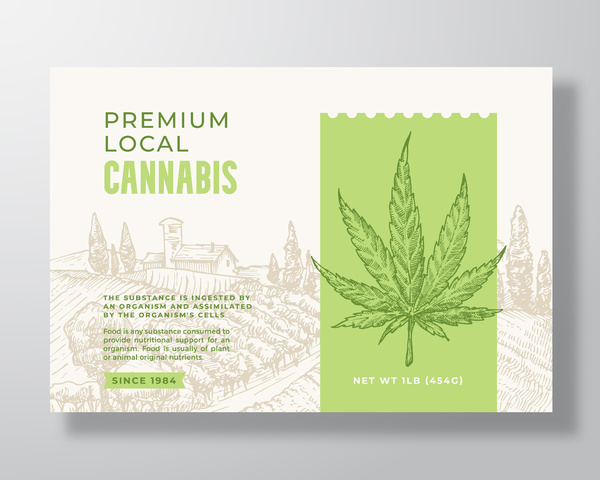 Cannabis label.