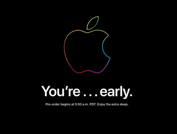 You're early note from Apple.