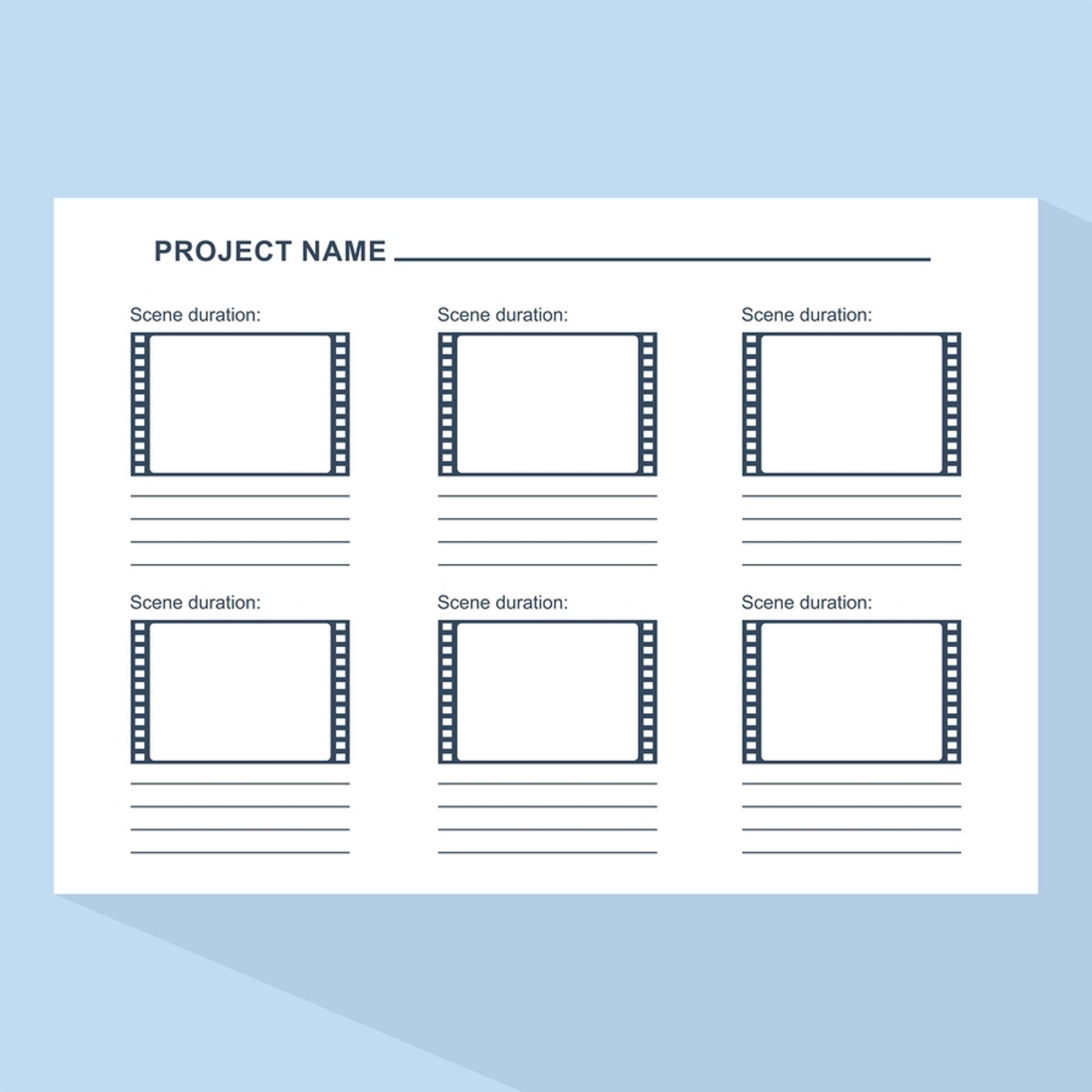 A Storyboard Template