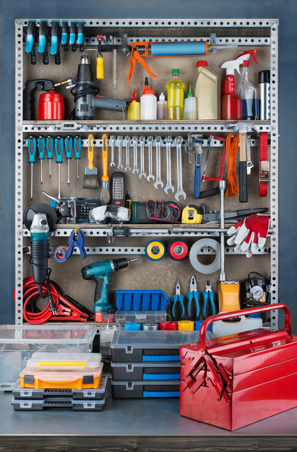 Garage tool rack